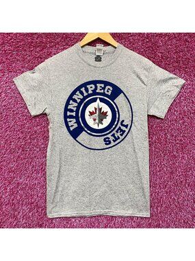 NHL Winnipeg Jets Logo Graphic Design T-Shirt Small